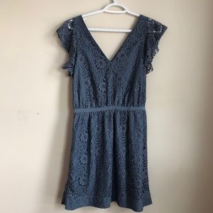 blue Madewell Futter Lace Dress Sz 6